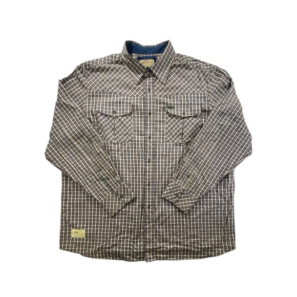 Vintage 1999 Rocawear 3XL Plaid Button Up Shirt Brown Embroidered Back Y2K R+ - Picture 15 of 15